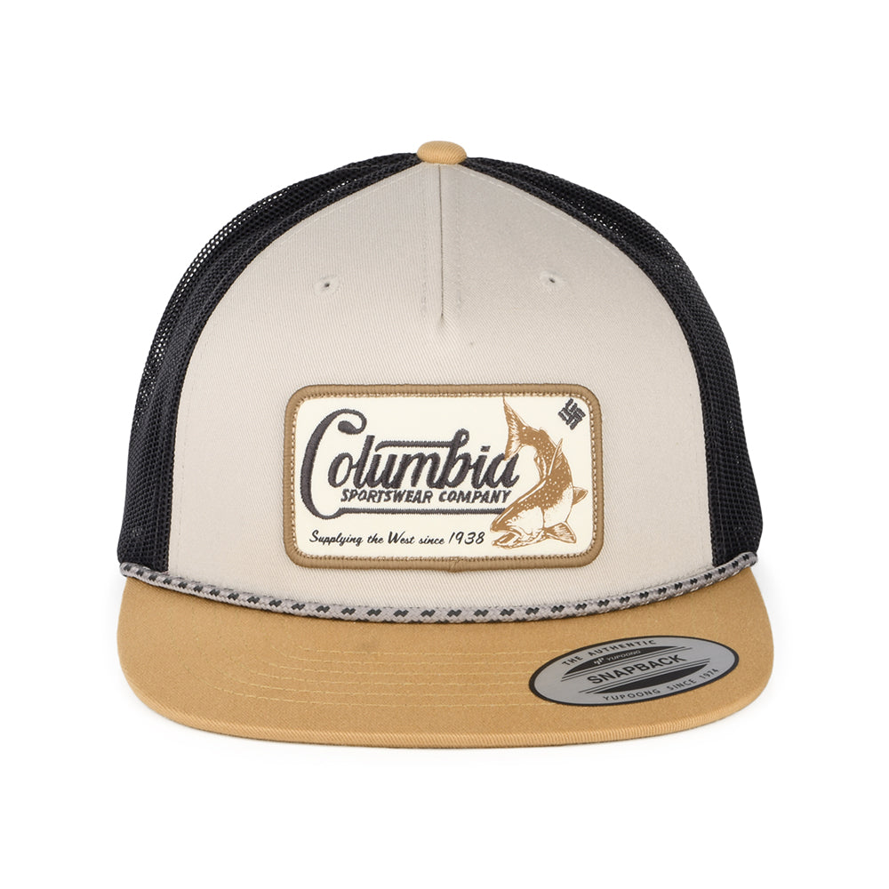 Gorra Trucker visera plana de Columbia - Piedra-Camel-Antracita