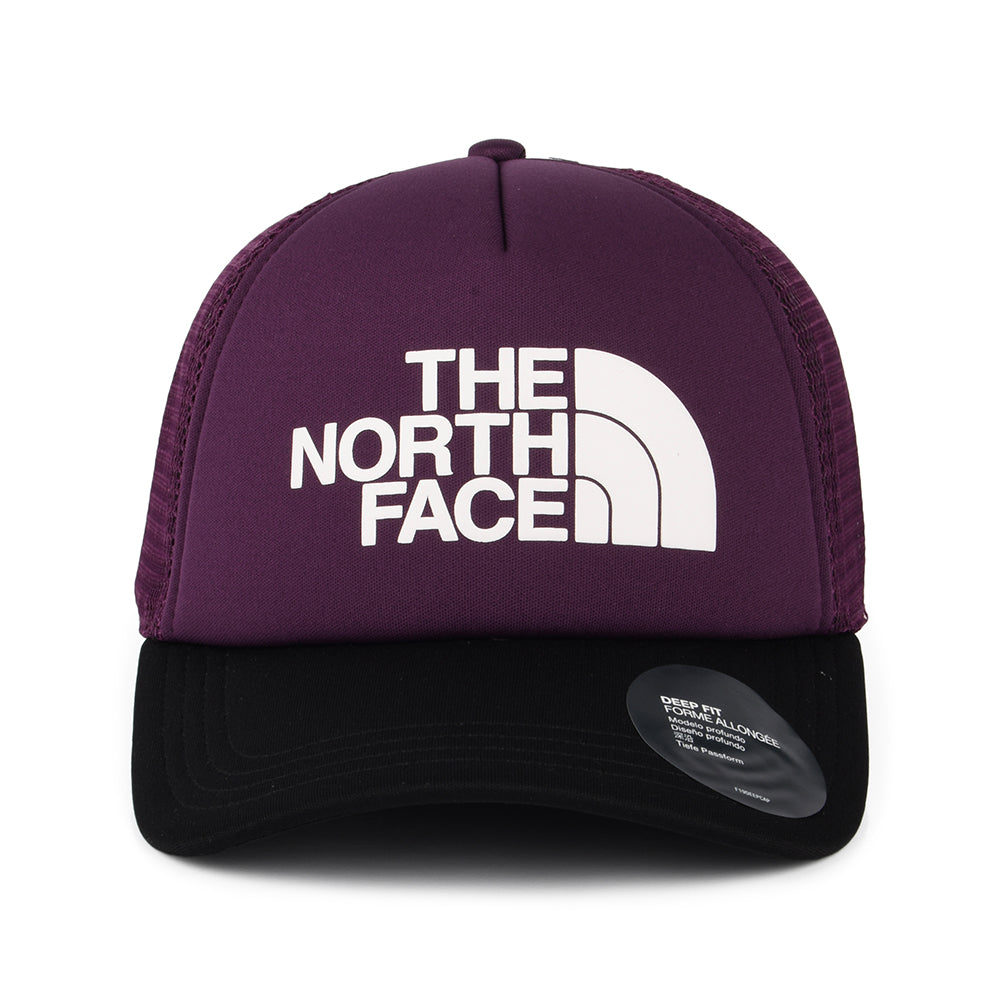 Gorra Trucker TNF Logo ajuste profundo de The North Face - Morado-Grosella Negra