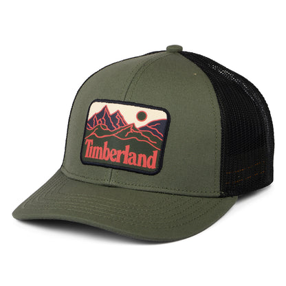 Gorra Trucker Mountain Line Patch de Timberland - Verde Oliva