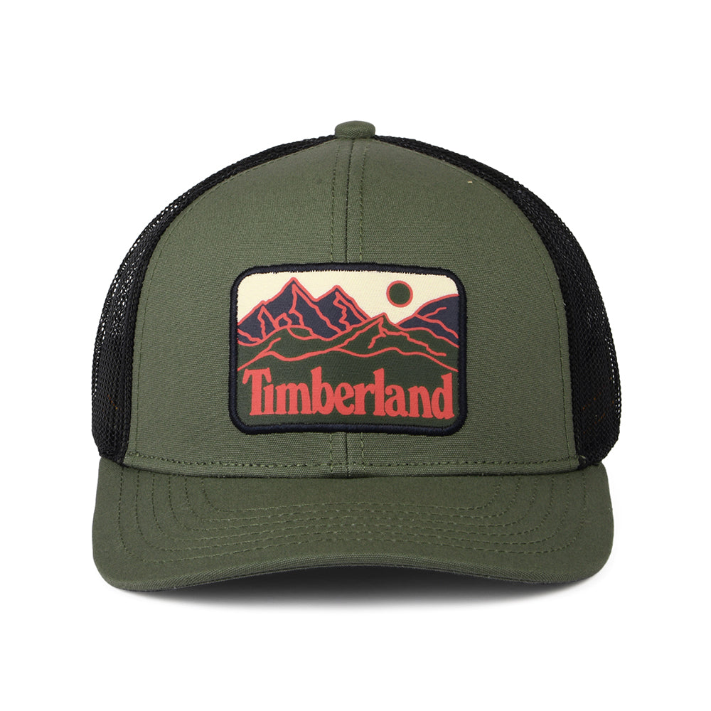 Gorra Trucker Mountain Line Patch de Timberland - Verde Oliva