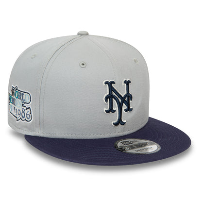 Gorra Snapback 9FIFTY New York Mets de New Era - Gris-Azul Marino