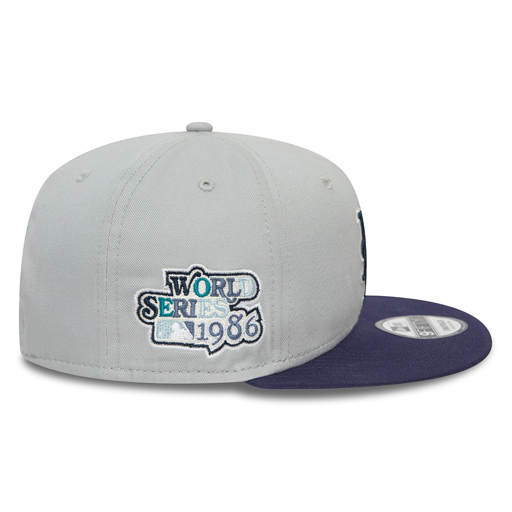 Gorra Snapback 9FIFTY New York Mets de New Era - Gris-Azul Marino