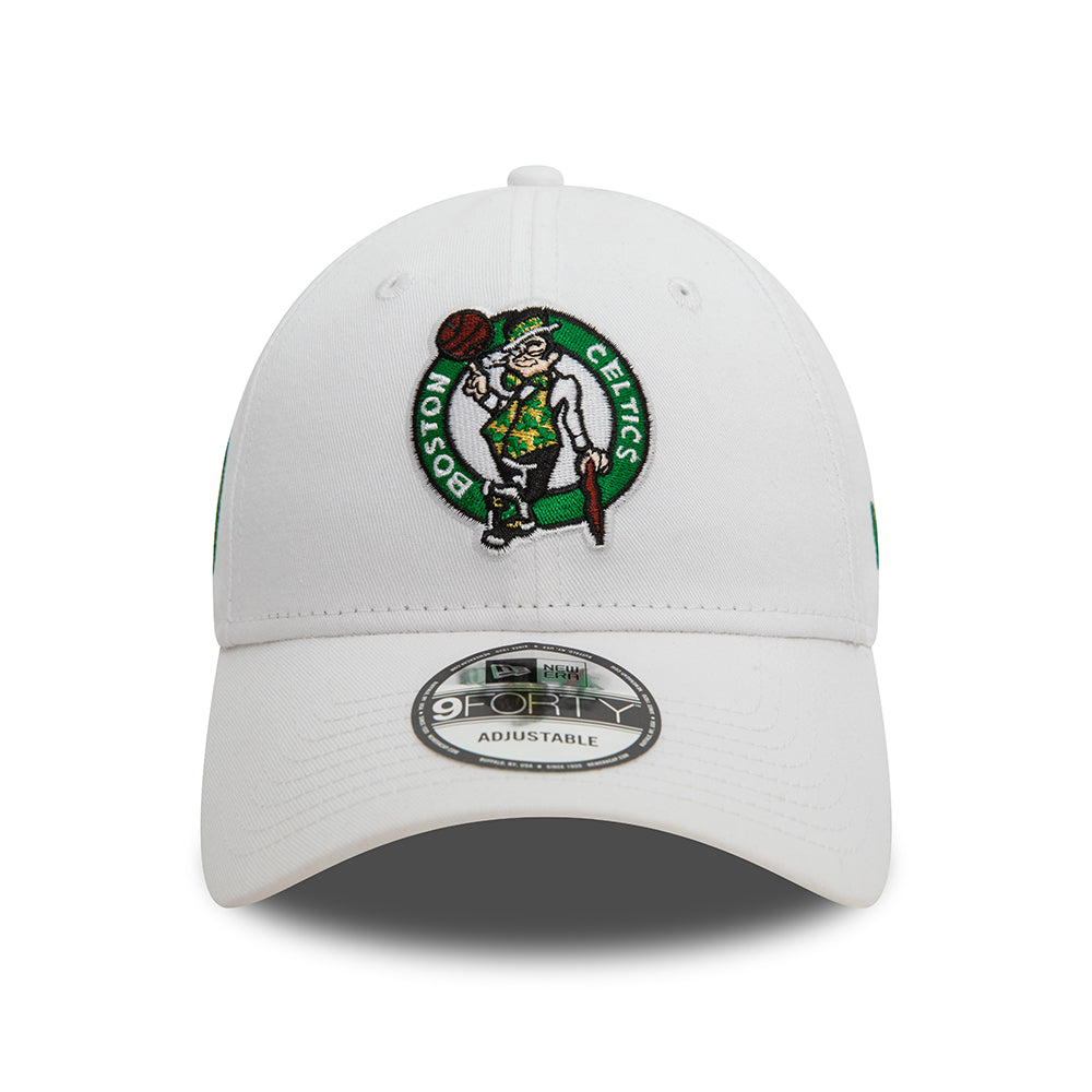 Gorra de béisbol 9FORTY Boston Celtics de New Era - Blanco-Verde