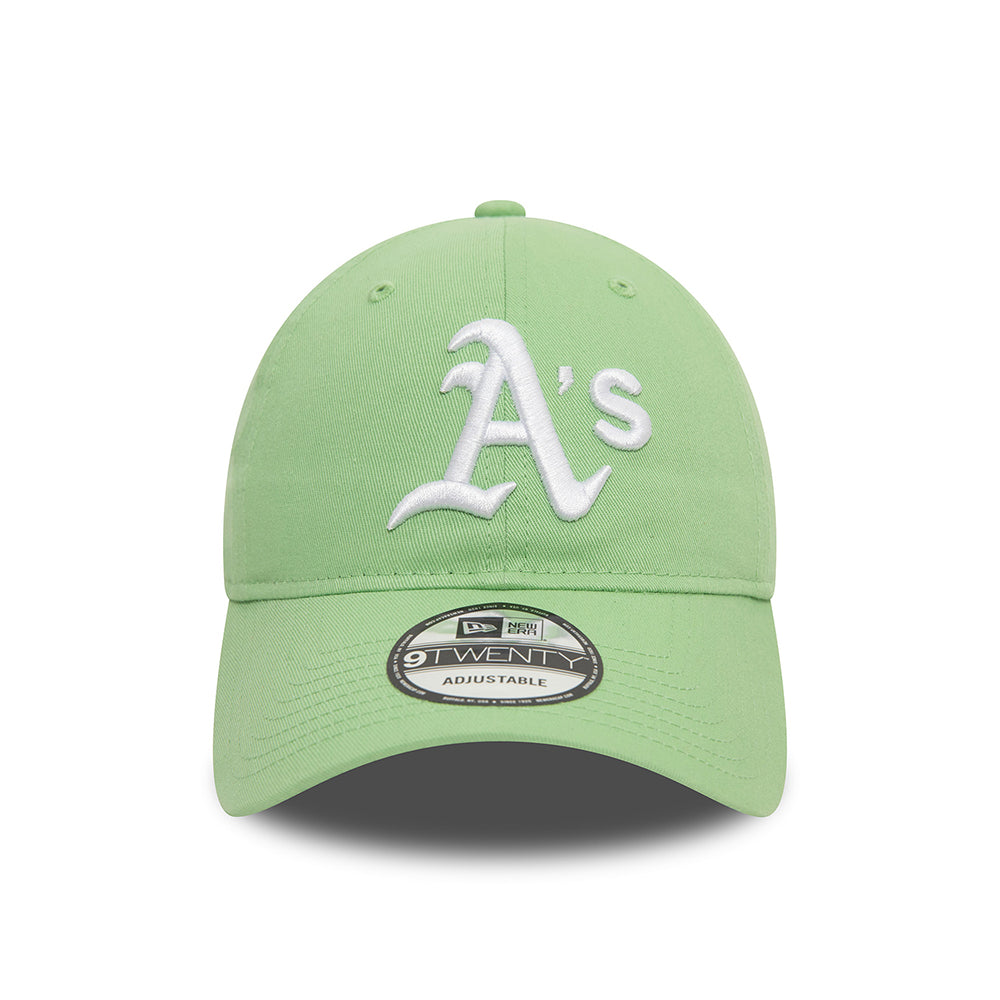 Gorra de béisbol 9TWENTY MLB League Essential Oakland Athletics de New Era - Verde Claro-Blanco