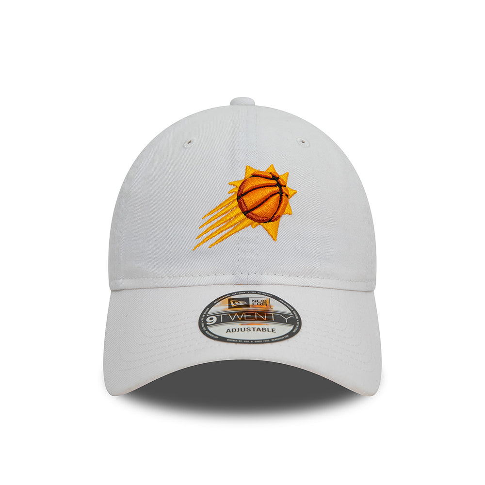 Gorra de béisbol 9TWENTY Phoenix Suns de New Era - Blanco-Naranja