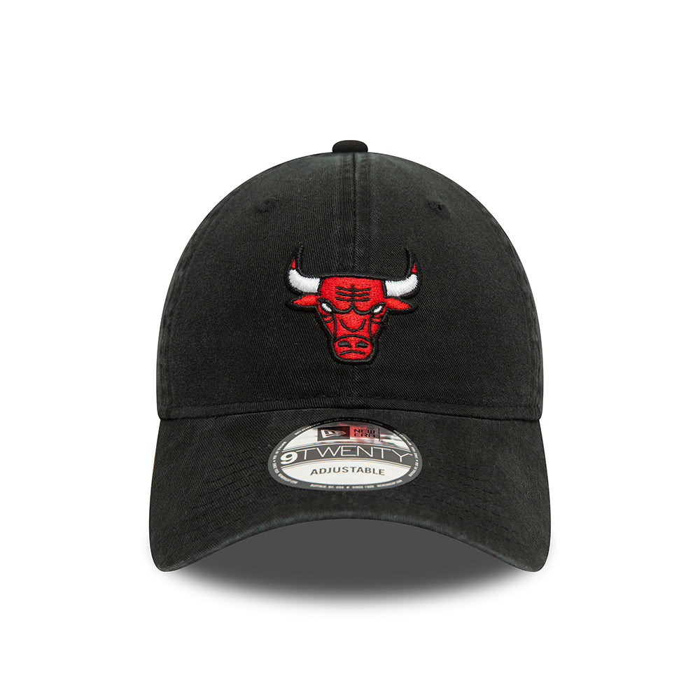 Gorra de béisbol 9TWENTY Chicago Bulls de New Era - Negro Lavado-Rojo