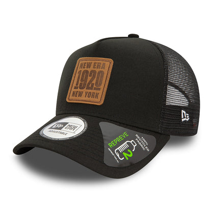 Gorra Trucker A-Frame de New Era - Negro