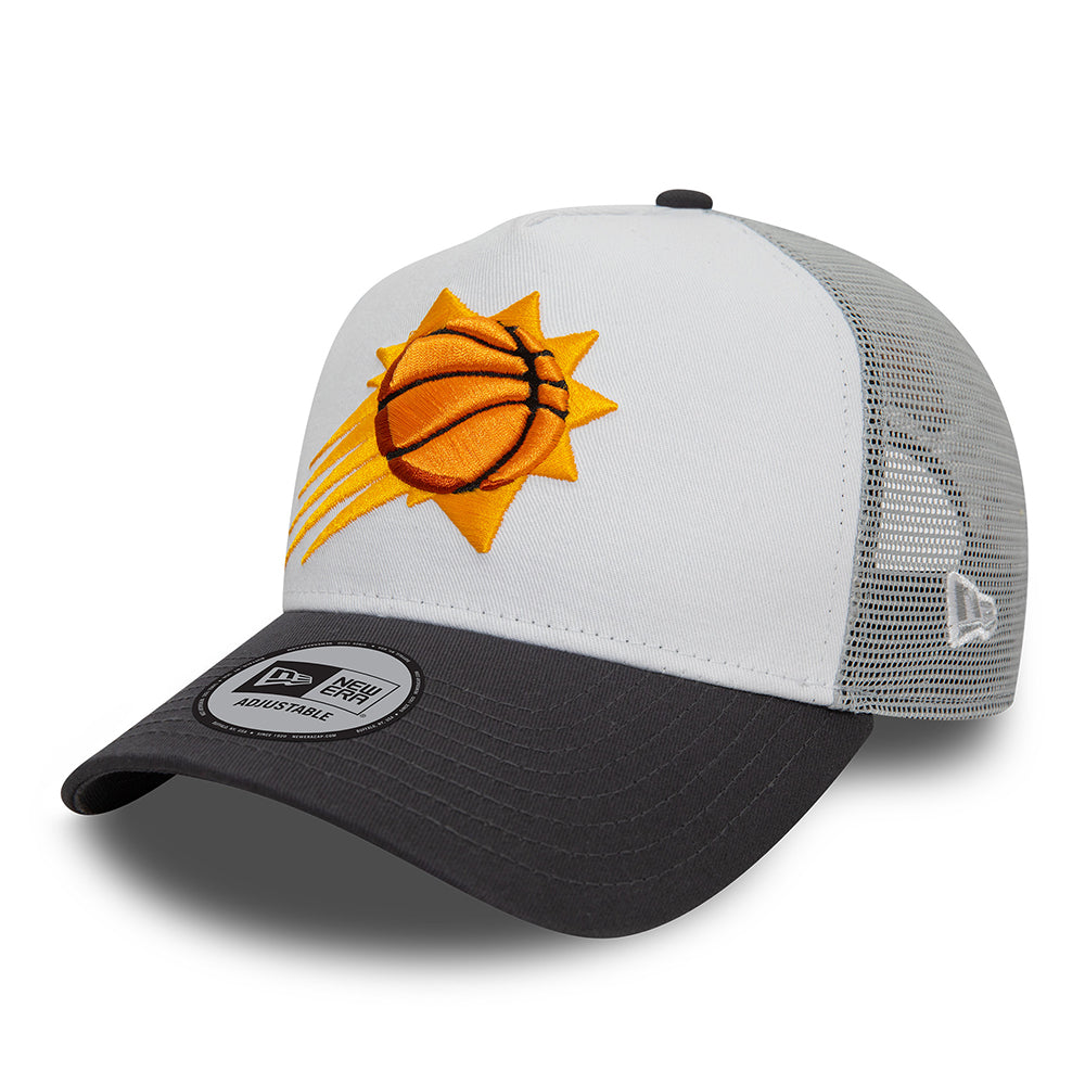 Gorra Trucker A-Frame NBA Rear Arch Phoenix Suns de New Era - Gris-Grafito