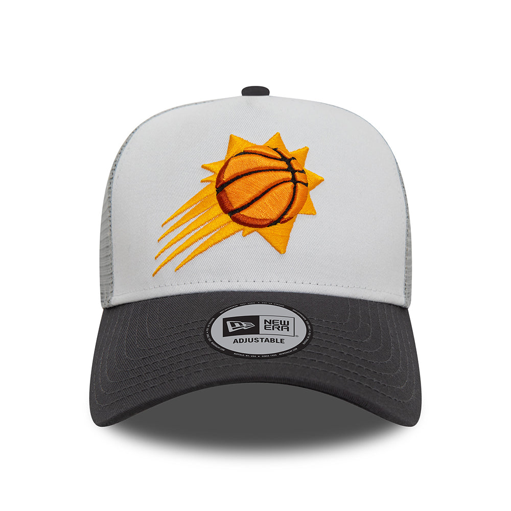 Gorra Trucker A-Frame NBA Rear Arch Phoenix Suns de New Era - Gris-Grafito