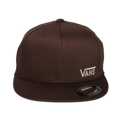 Gorra de béisbol Splitz Flexfit de Vans - Marrón Oscuro