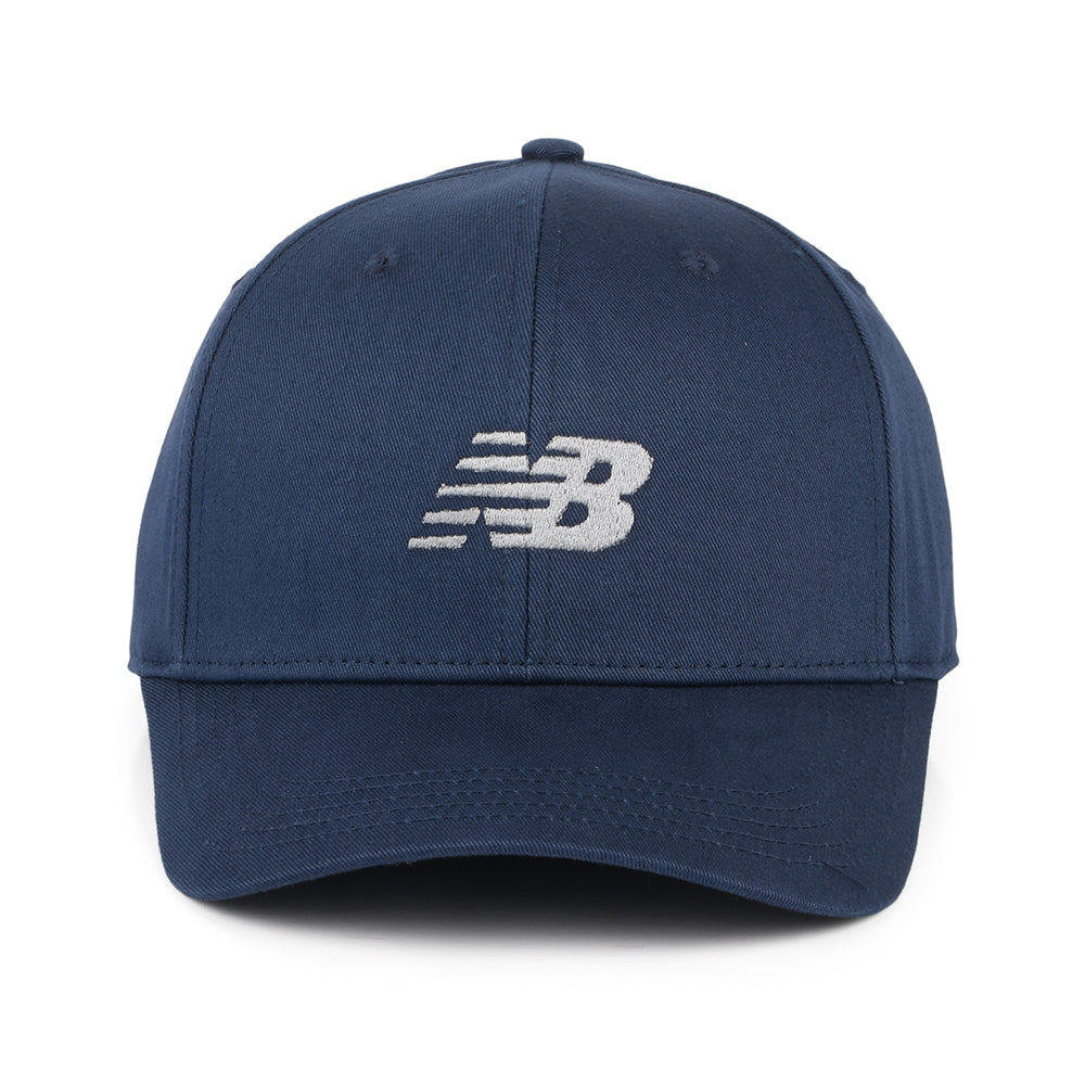 Gorra Snapback Estructurada de sarga de algodón de New Balance - Azul Marino