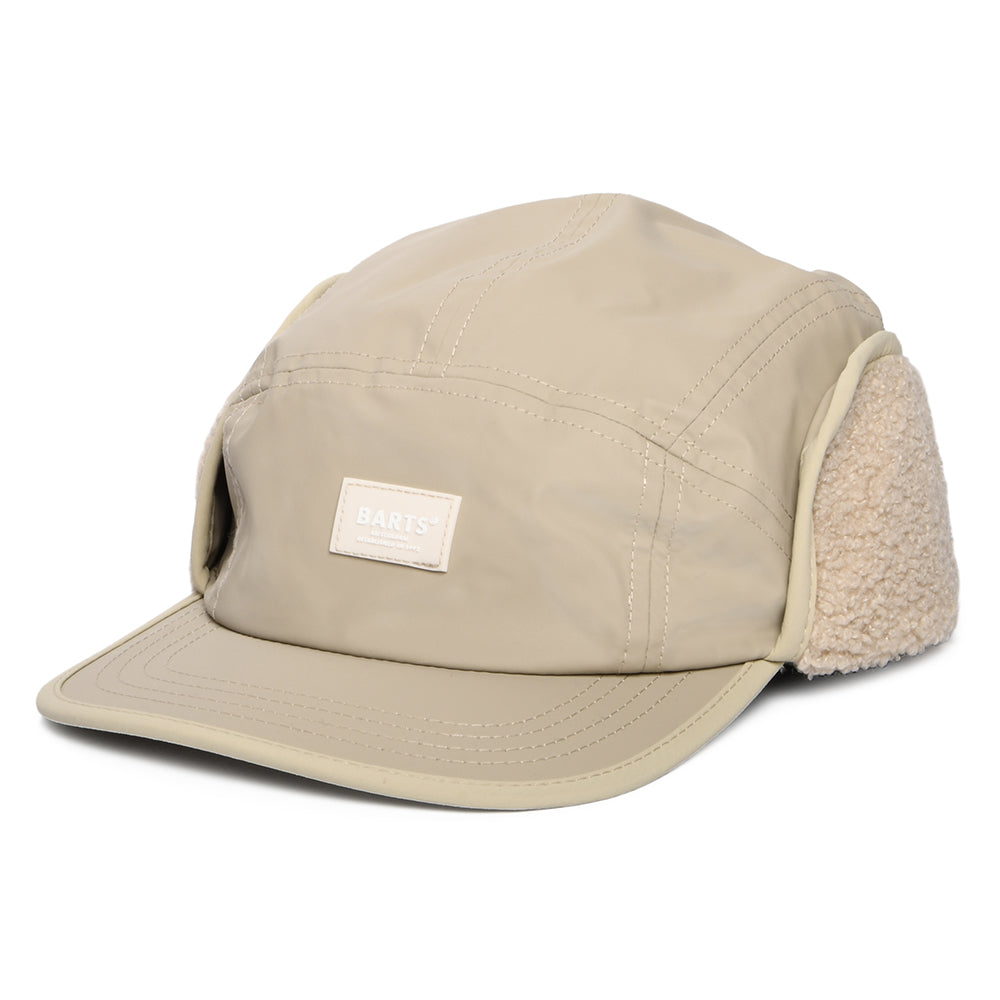 Gorra 5 paneles Hydero resistente al agua con orejeras de Barts - Beige