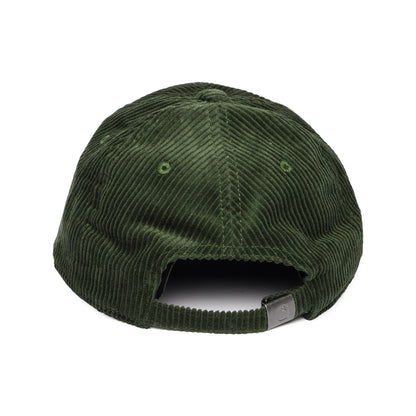 Gorra de béisbol Harlem de pana Wale de Carhartt WIP - Verde Musgo