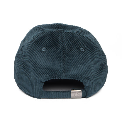 Gorra de béisbol Harlem de pana Wale de Carhartt WIP - Verde Azulado