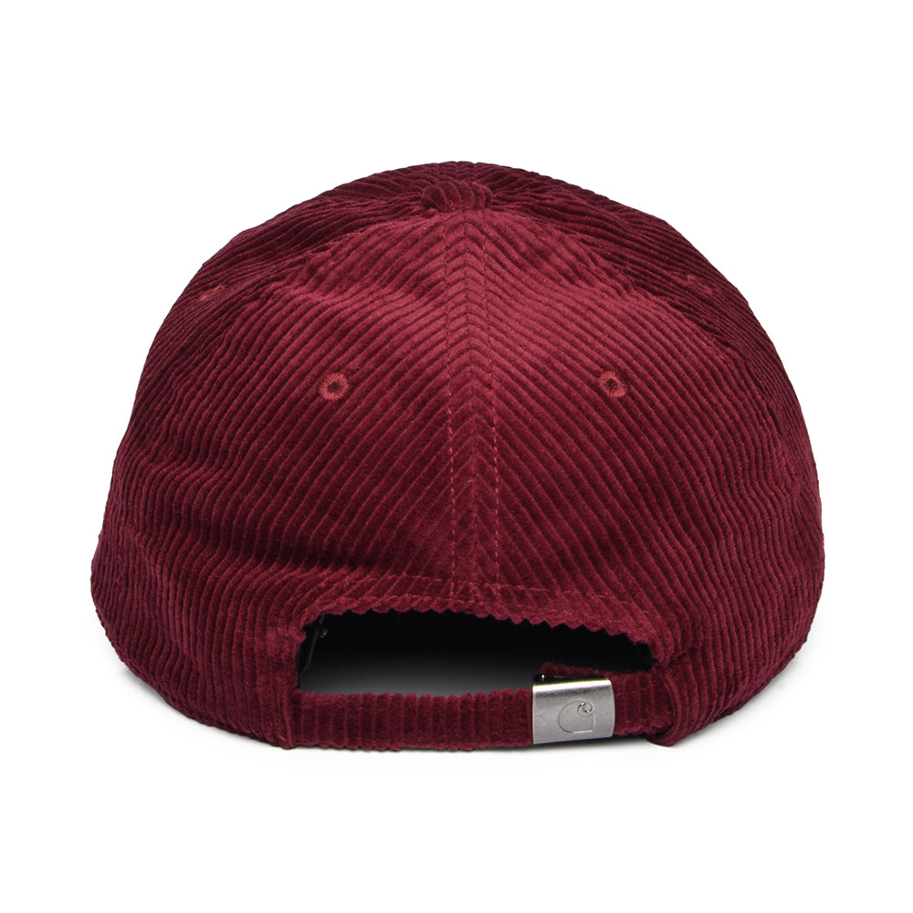 Gorra de béisbol Harlem de pana Wale de Carhartt WIP - Vino