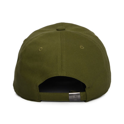 Gorra de béisbol Script de lienzo de algodón de Carhartt WIP - Verde Oliva