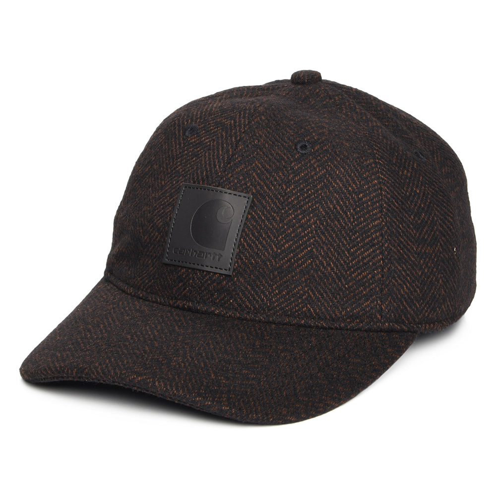 Gorra de béisbol Truman diseño de espiga de Carhartt WIP - Chocolate-Negro