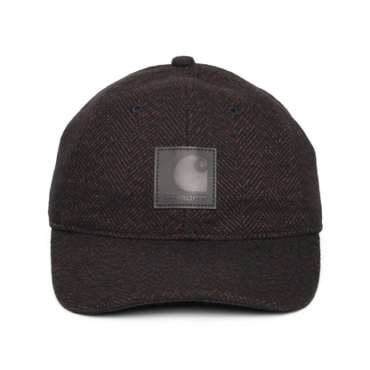 Gorra de béisbol Truman diseño de espiga de Carhartt WIP - Chocolate-Negro