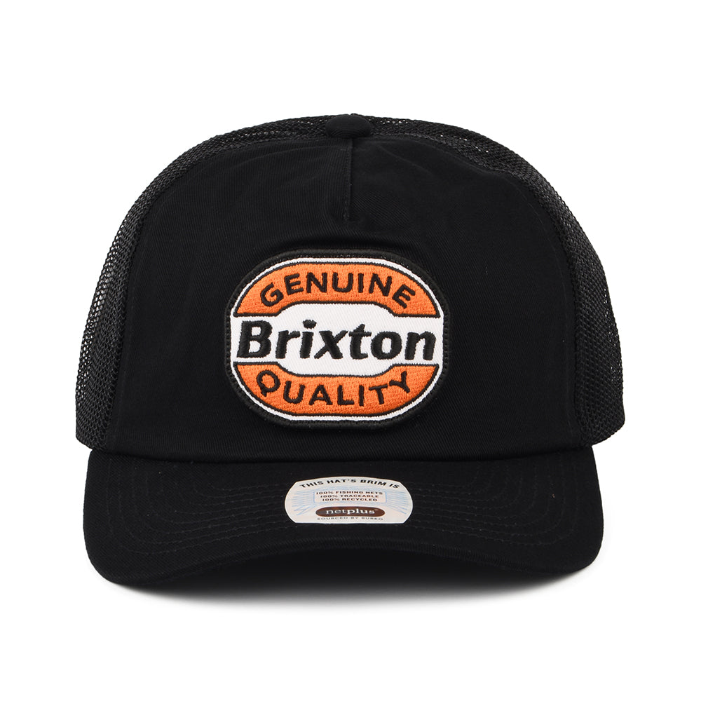 Gorra Trucker Keaton NetPlus MP de Brixton - Negro