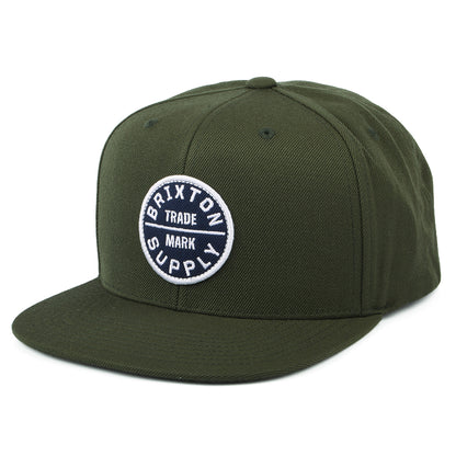 Gorra Snapback Oath III de Brixton - Verde Musgo