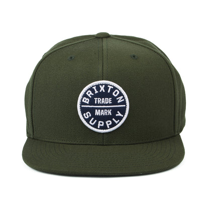 Gorra Snapback Oath III de Brixton - Verde Musgo