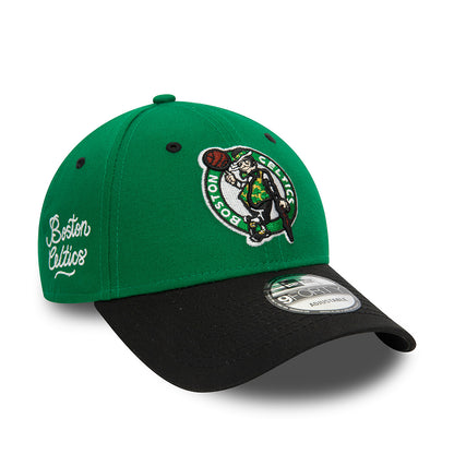 Gorra de béisbol 9FORTY NBA Side Patch Boston Celtics de New Era - Verde-Negro