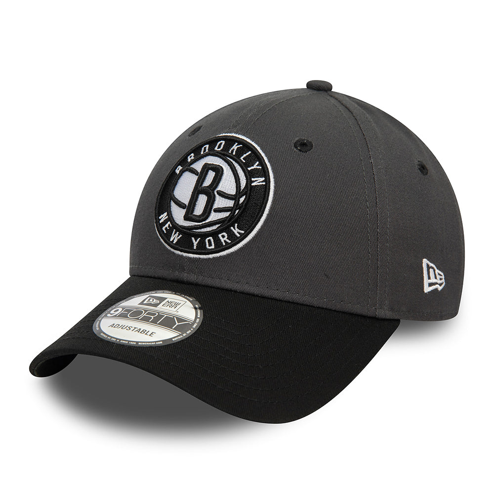 Gorra de béisbol 9FORTY NBA Side Patch Brooklyn Nets de New Era - Grafito-Negro