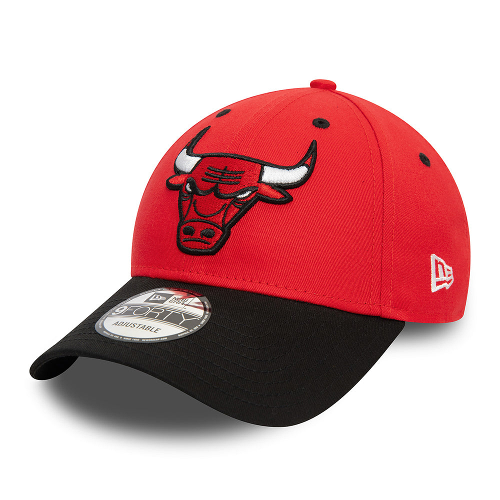 Gorra de béisbol 9FORTY NBA Side Patch Chicago Bulls de New Era - Rojo-Negro