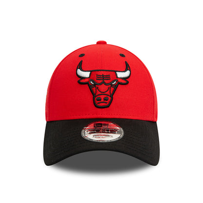 Gorra de béisbol 9FORTY NBA Side Patch Chicago Bulls de New Era - Rojo-Negro