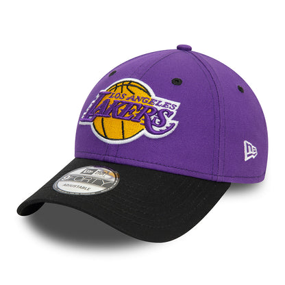 Gorra de béisbol 9FORTY NBA Side Patch L.A. Lakers de New Era - Morado-Negro