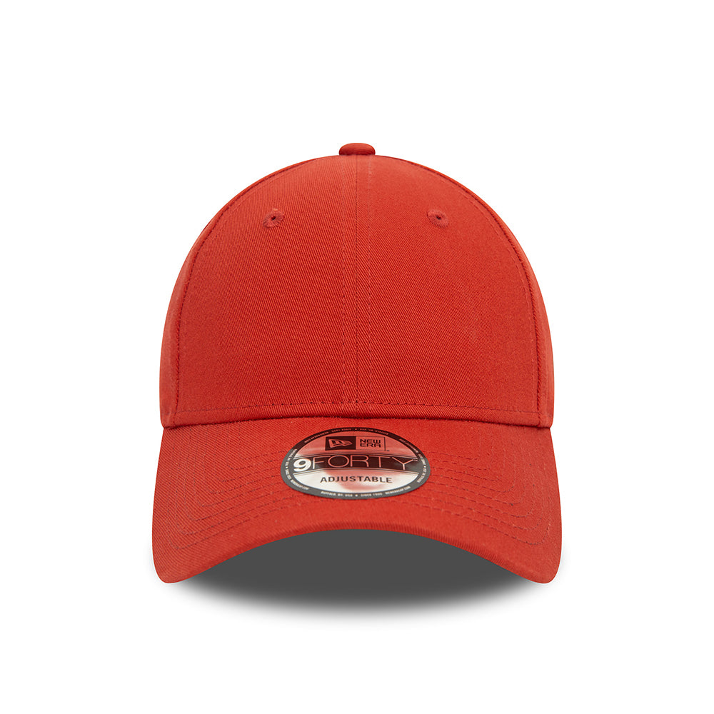 Gorra de béisbol 9FORTY monocromático NE Essential de algodón de New Era - Rojo Óxido