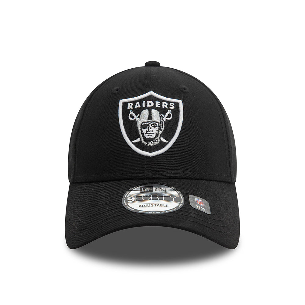 Gorra de béisbol 9FORTY NFL Side Patch Las Vegas Raiders de New Era - Negro