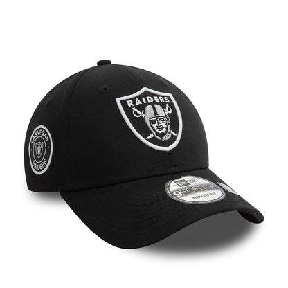 Gorra de béisbol 9FORTY NFL Side Patch Las Vegas Raiders de New Era - Negro