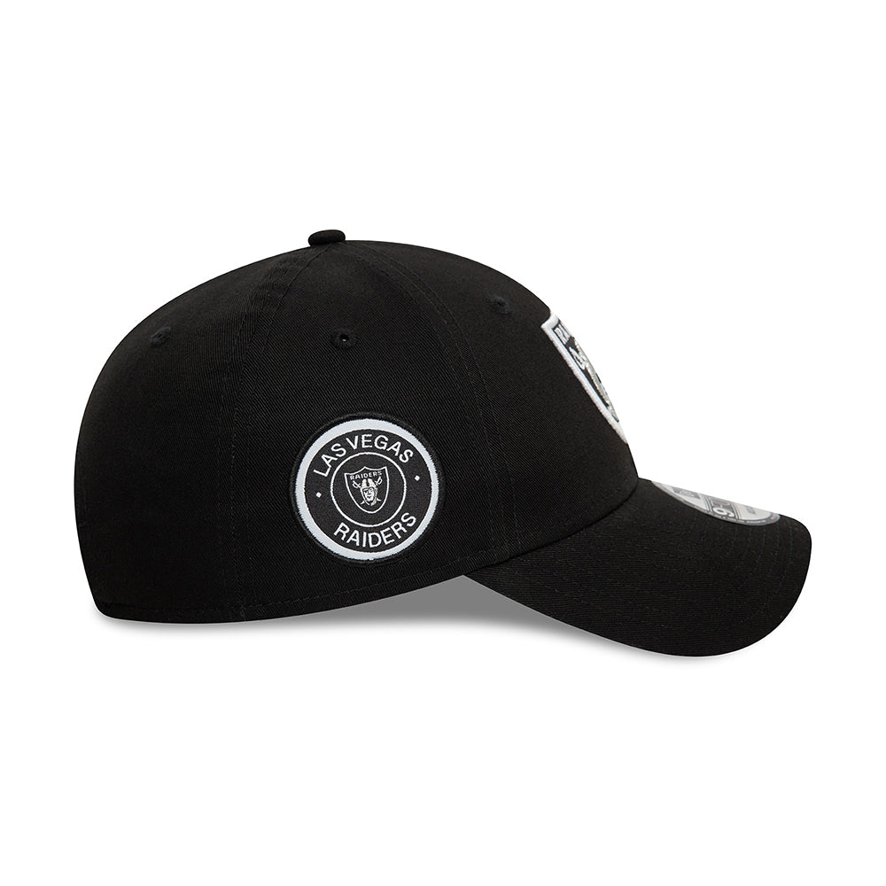 Gorra de béisbol 9FORTY NFL Side Patch Las Vegas Raiders de New Era - Negro