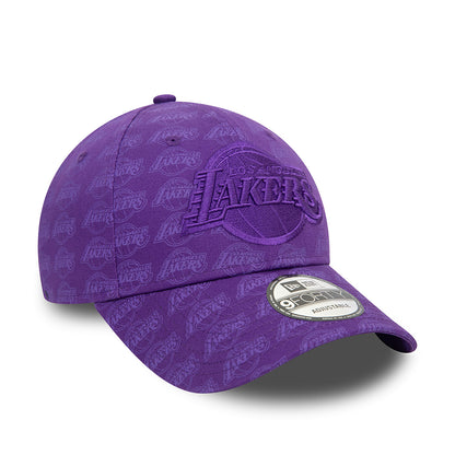 Gorra de béisbol 9FORTY NBA Monogram L.A. Lakers de New Era - Morado