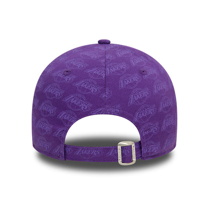 Gorra de béisbol 9FORTY NBA Monogram L.A. Lakers de New Era - Morado