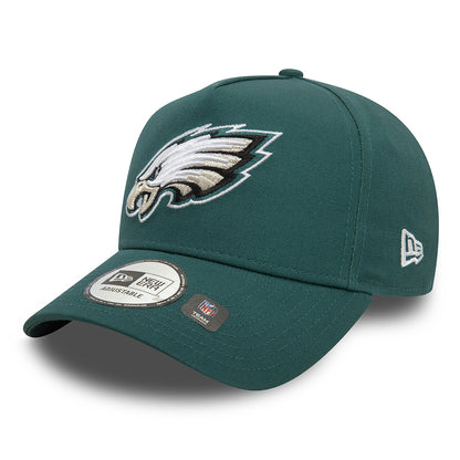 Gorra Snapback A-Frame NFL OTC Philadelphia Eagles de New Era - Verde Medianoche