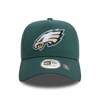 Gorra Snapback A-Frame NFL OTC Philadelphia Eagles de New Era - Verde Medianoche