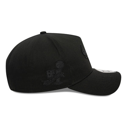 Gorra Snapback A-Frame NBA Monochrome Chicago Bulls de New Era - Negro sobre Negro