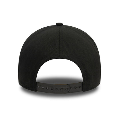 Gorra Snapback A-Frame NBA Monochrome Chicago Bulls de New Era - Negro sobre Negro