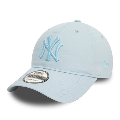 Gorra de béisbol 9TWENTY MLB League Casual de los New York Yankees de New Era - Azul Bebé