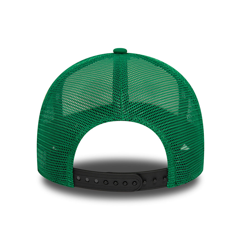 Gorra Trucker A-Frame NBA Graphic Boston Celtics de New Era - Blanco Roto-Negro-Verde