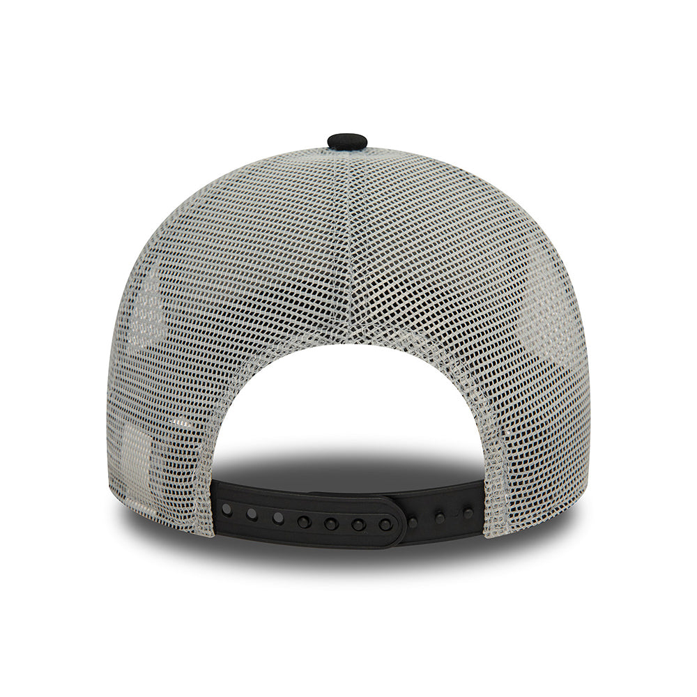 Gorra Trucker A-Frame License Plate de New Era - Negro-Gris