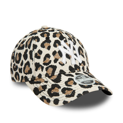 Gorra de béisbol 9FORTY MLB AOP Leopard New York Yankees de New Era - Beige