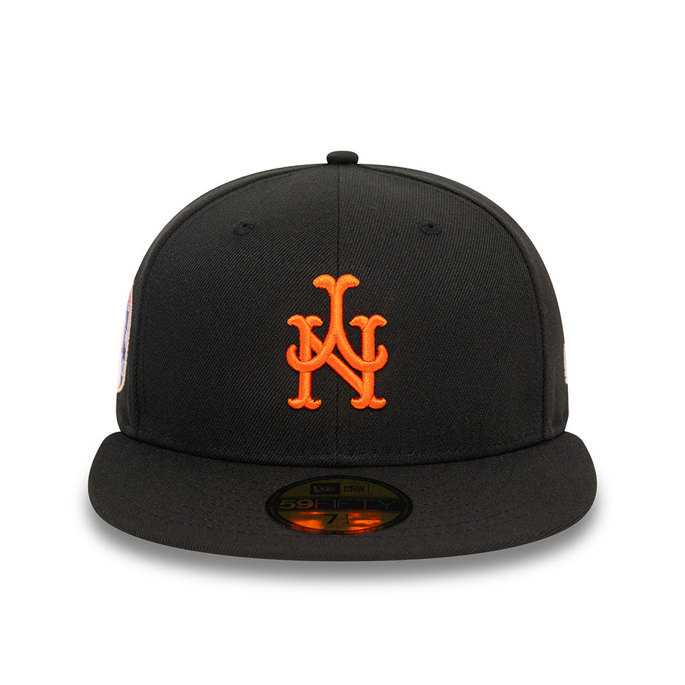 Gorra de béisbol 59FIFTY MLB Upside Down AOP New York Mets de New Era - Negro-Naranja