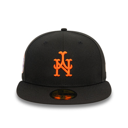 Gorra de béisbol 59FIFTY MLB Upside Down AOP New York Mets de New Era - Negro-Naranja