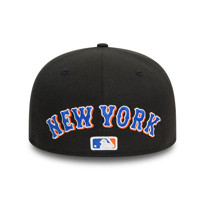 Gorra de béisbol 59FIFTY MLB Upside Down AOP New York Mets de New Era - Negro-Naranja