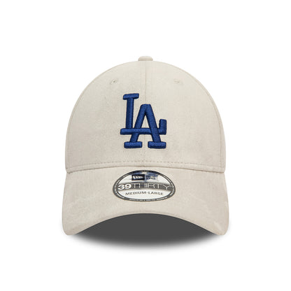 Gorra de béisbol 39THIRTY MLB Faux Suede L.A. Dodgers de New Era - Gris-Azul Marino