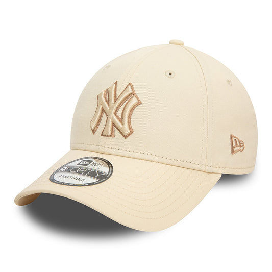 Gorra de béisbol 9FORTY MLB Team Outline New York Yankees de New Era - Crema-Gris Topo