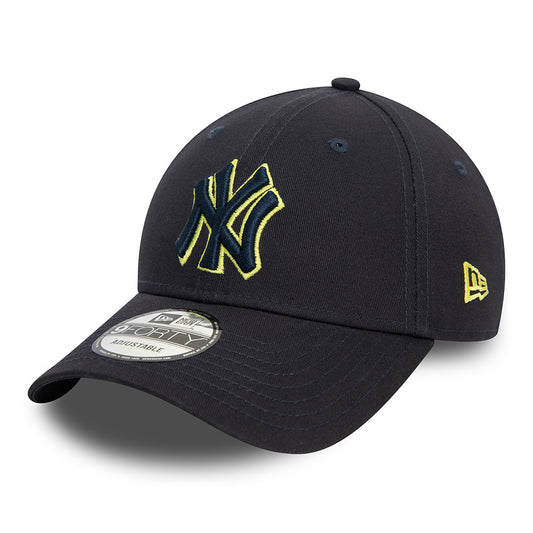 Gorra de béisbol 9FORTY MLB Team Outline New York Yankees de New Era - Azul Marino-Lima